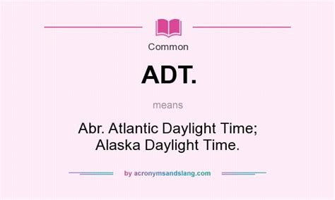 adt meaning slang|ADT Abbreviation Meaning .